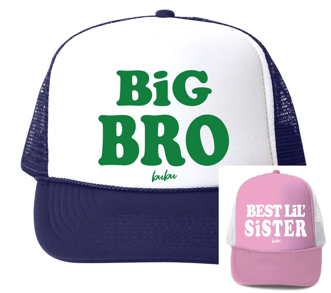 Big Bro & Best Lil' Sister Hat Set