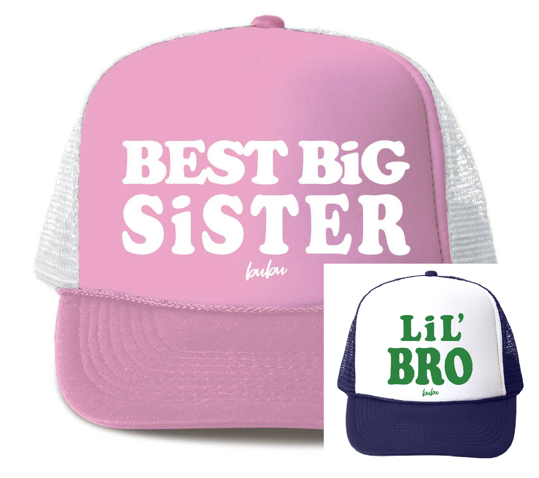 Best Big Sister & Lil' Bro Hat Set