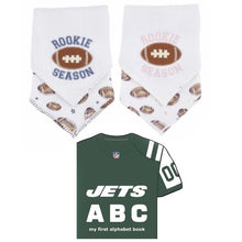 Load image into Gallery viewer, NY Jets Book and Bib Set
