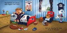 Load image into Gallery viewer, New England Patriots Book and Bib Set
