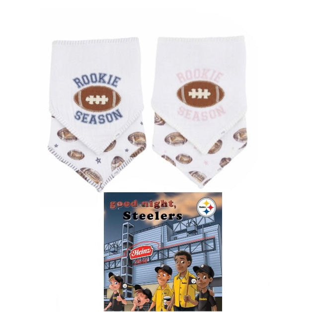 Pittsburgh Steelers Book and Bib Set